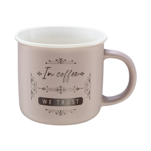 Kubek porcelanowy MORNING BREW 380ml taupe